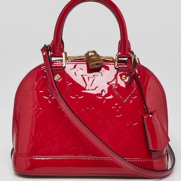Louis Vuitton Rose Indian Monogram Vernis Alma BB Bag - Picture 1 of 10